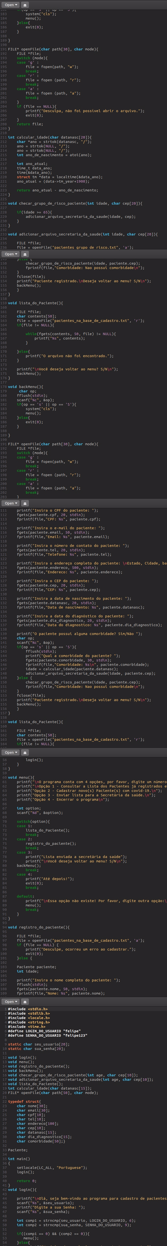 C Program Project