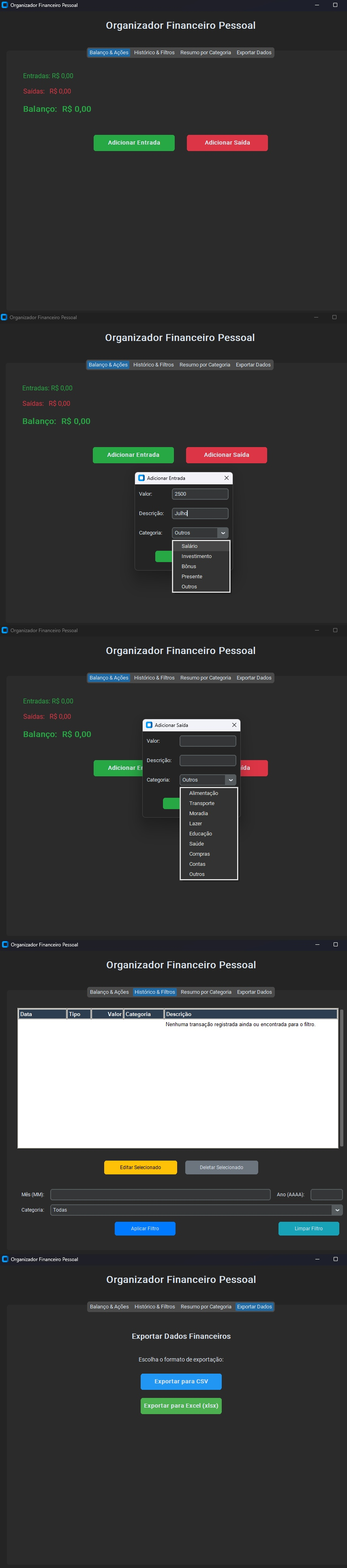 Python Financial App Project